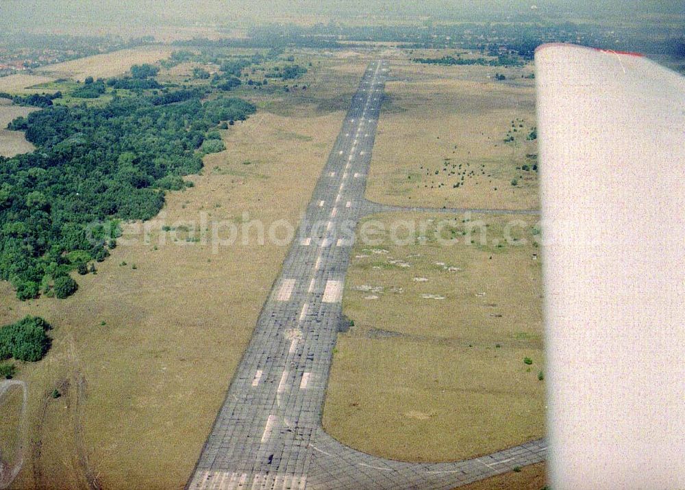 Oranienburg / Brandenburg from the bird's eye view: alter Flugplatz Oranienburg / BRB.