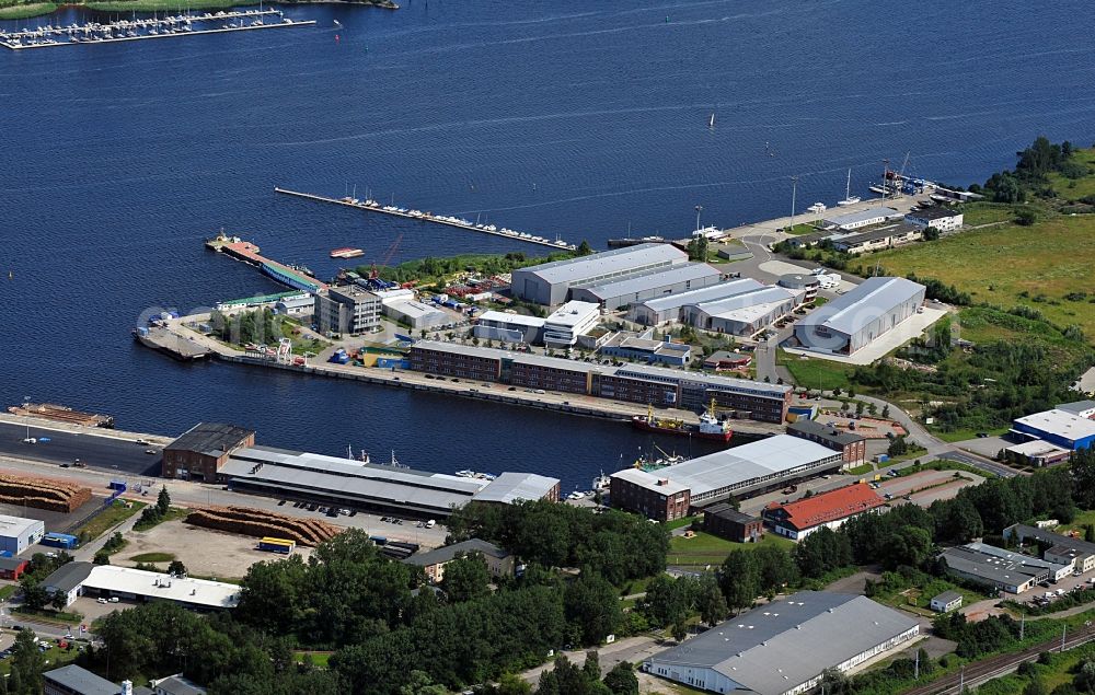 Aerial image Rostock - View of Alter Hafen Süd in Rostock in the state Mecklenburg-Western Pomerania