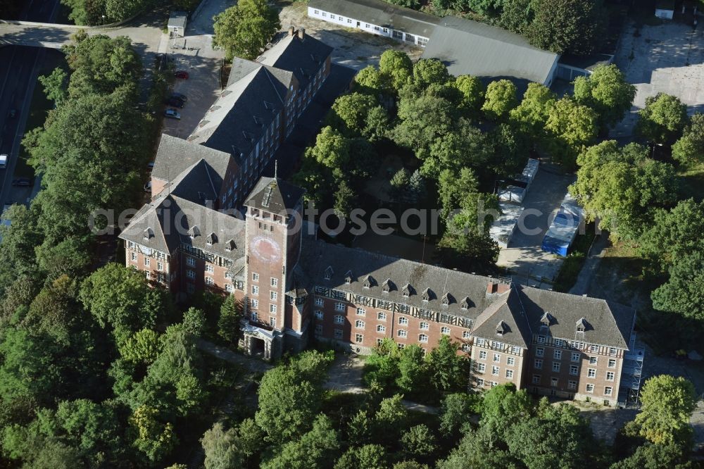 Potsdam from above - Old Potsdam state parliament on the Brauhausberg in Potsdam in the state of Brandenburg, Germany