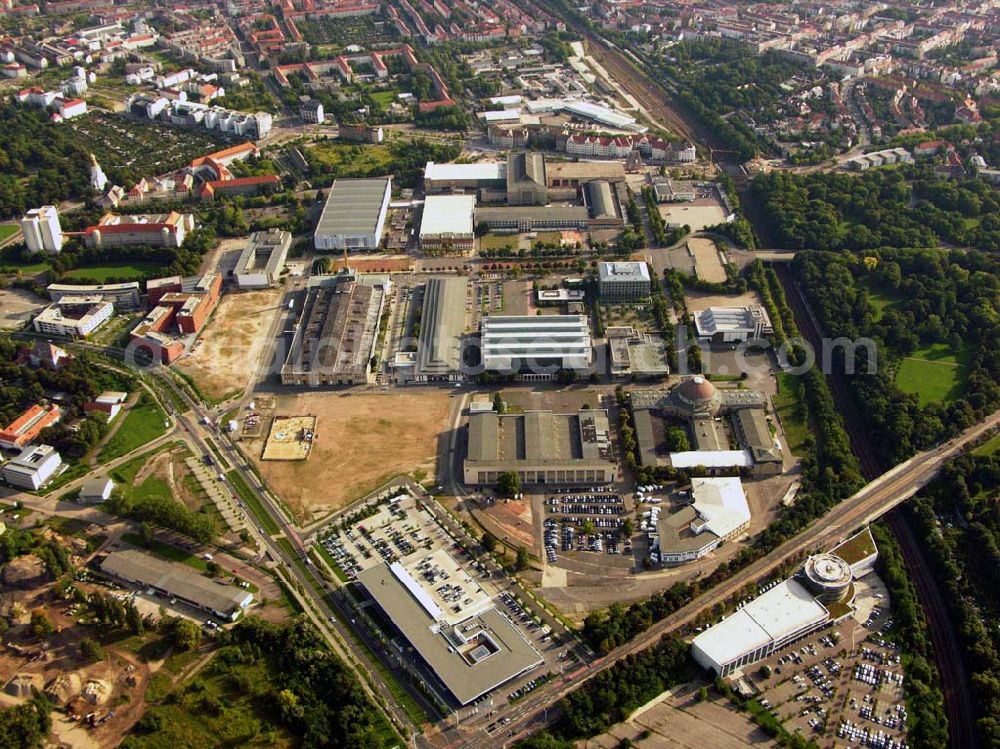 Aerial photograph Leipzig - 27.08.2005 Leipzig; Altes Messegelände in Leipzig. Altes Messegelände, Prager Str.200 , 04103 Leipzig