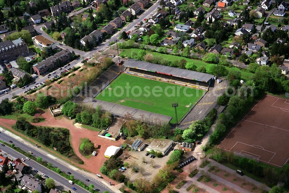 Aerial photograph Aachen - The stadium Tivoli, the former home ground of the football club Alemannia Aachen