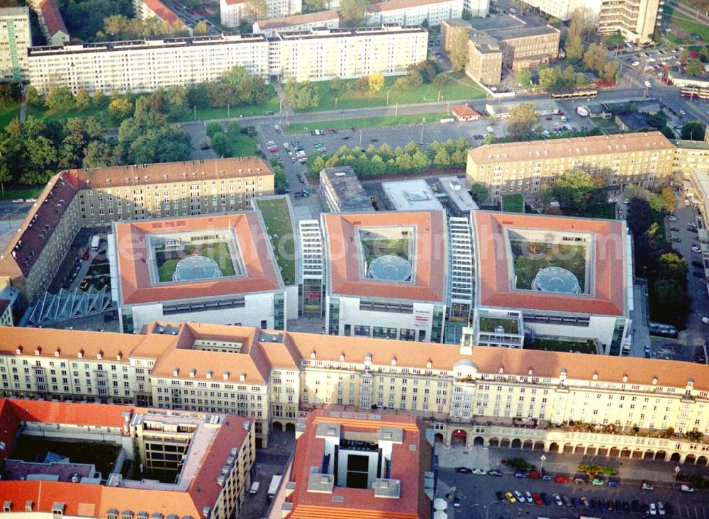 Dresden from the bird's eye view: Altmarkt-Galerie der ECE in der Dresdner Innenstadt.