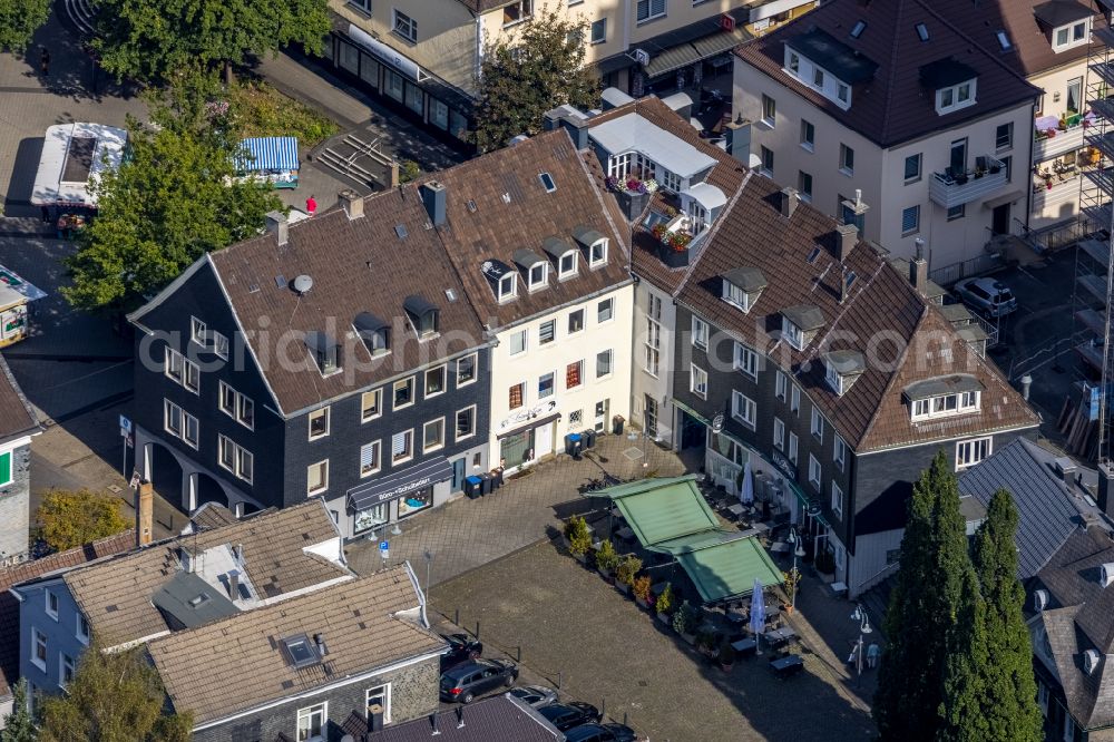 Schwelm from the bird's eye view: Place old market in Schwelm in the state North Rhine-Westphalia, Germany