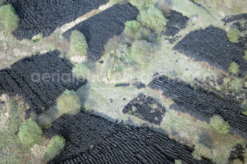 Aerial image LÜTZENSÖMMERN - Altreifendeponie nordwestlich von Lützensömmern in Thüringen