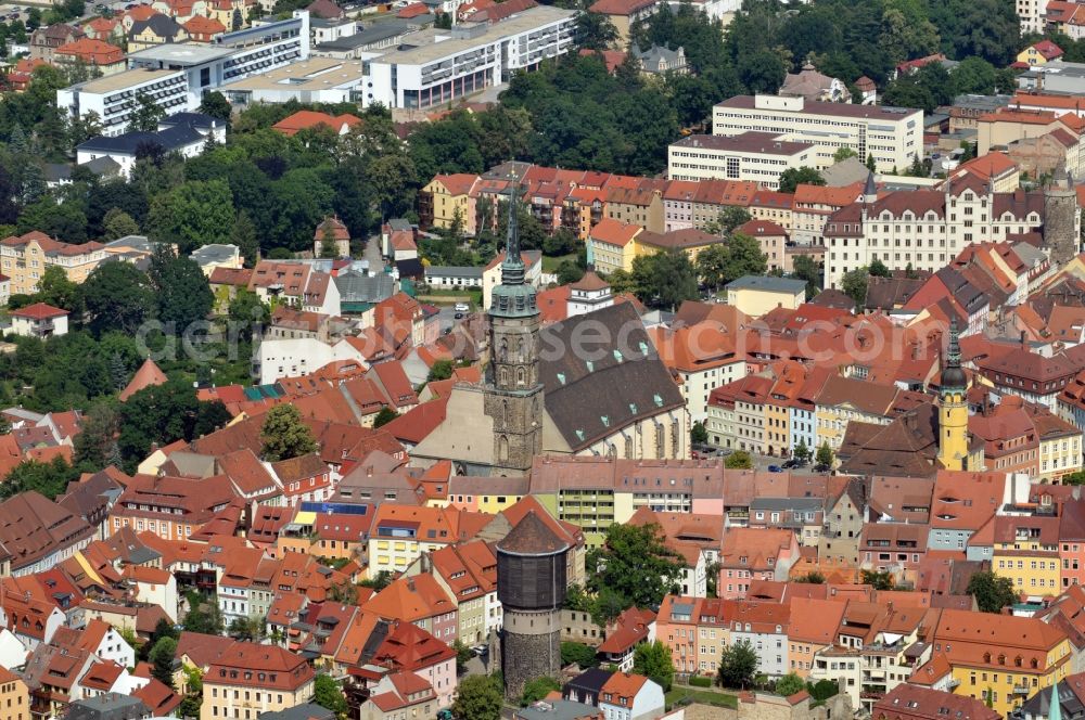 Aerial image Bautzen - View of the historical centre of Bautzen in the state Saxony