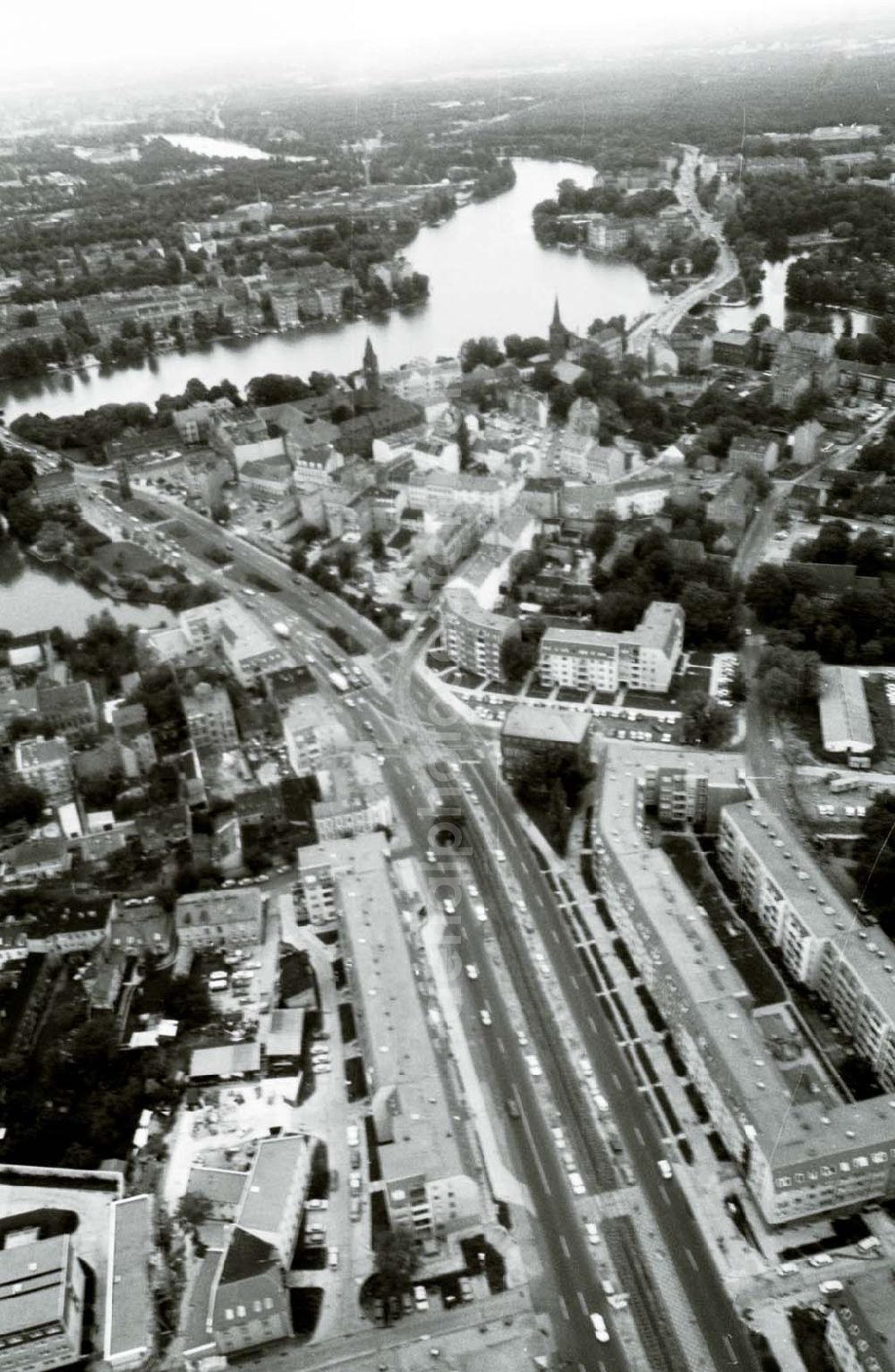 Berlin - KÖPENICK from above - Altstadt von Berlin-Köpenick. 16.09.90