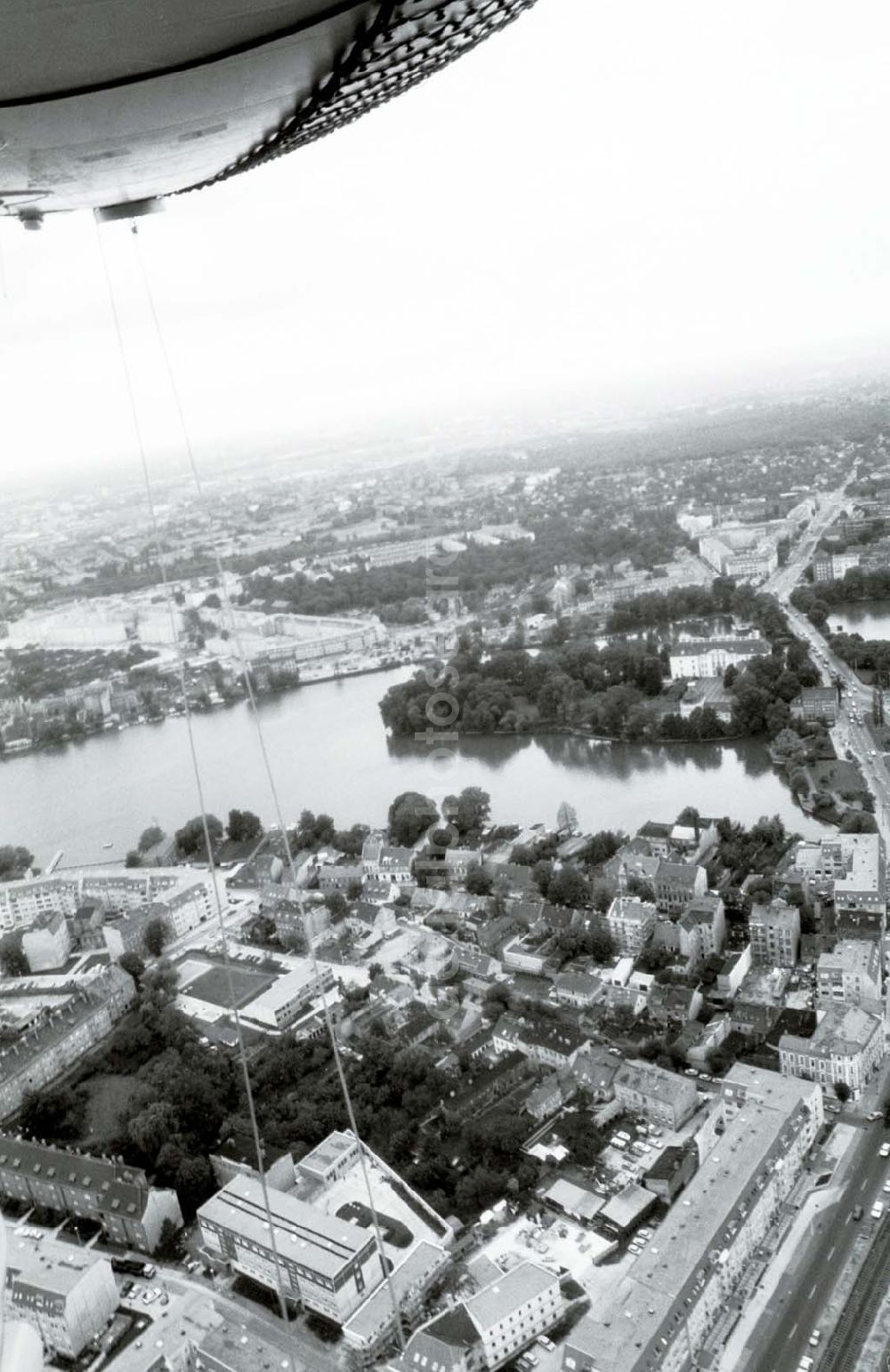 Berlin - KÖPENICK from the bird's eye view: Altstadt von Berlin-Köpenick. 16.09.90