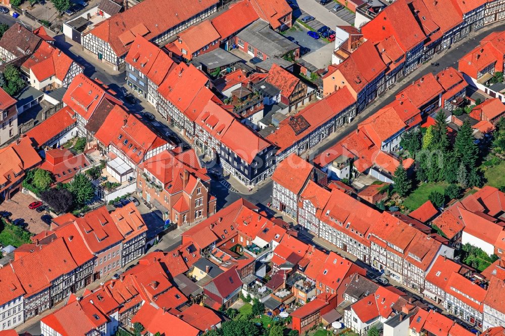 Aerial image Duderstadt - View of the historic city of Duderstadt in the state Lower Saxony