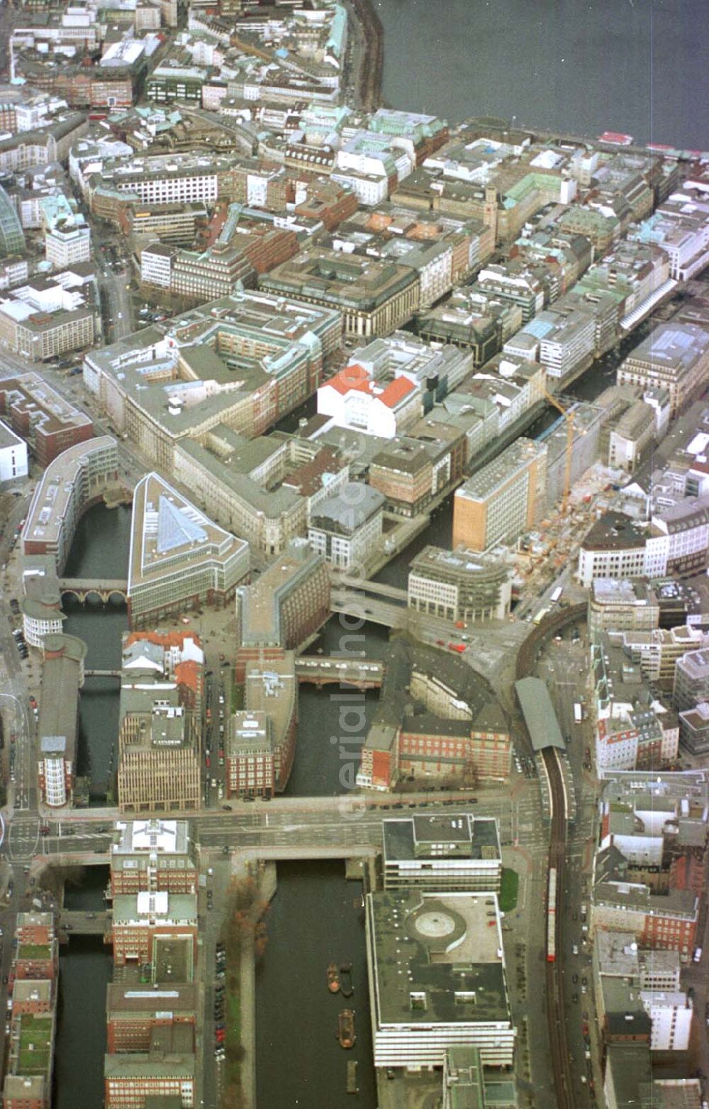 Aerial image Hamburg - Altstadt von Hamburg.