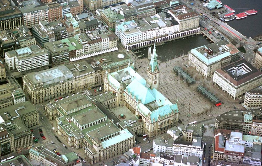 Aerial photograph Hamburg - Altstadt von Hamburg.