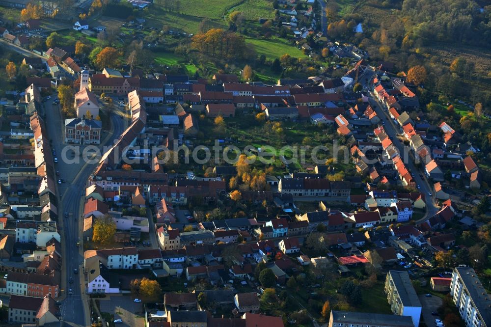 Aerial photograph Liebenwalde - View of the historical center in Liebenwalde in the state Brandenburg