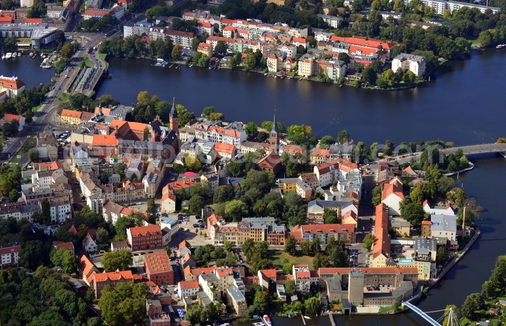 Berlin OT Köpenick from the bird's eye view: View of the historic centre of the district of Koepenick in Berlin