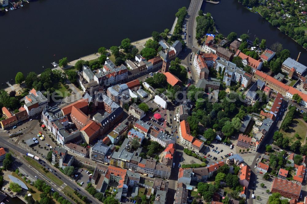 Aerial image Berlin OT Köpenick - View of the historic centre of the district of Koepenick in Berlin