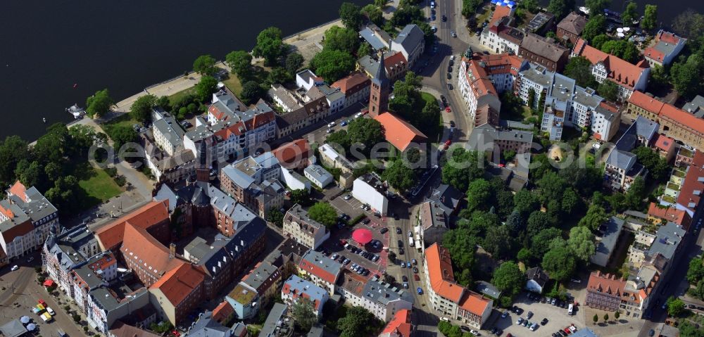 Aerial photograph Berlin OT Köpenick - View of the historic centre of the district of Koepenick in Berlin