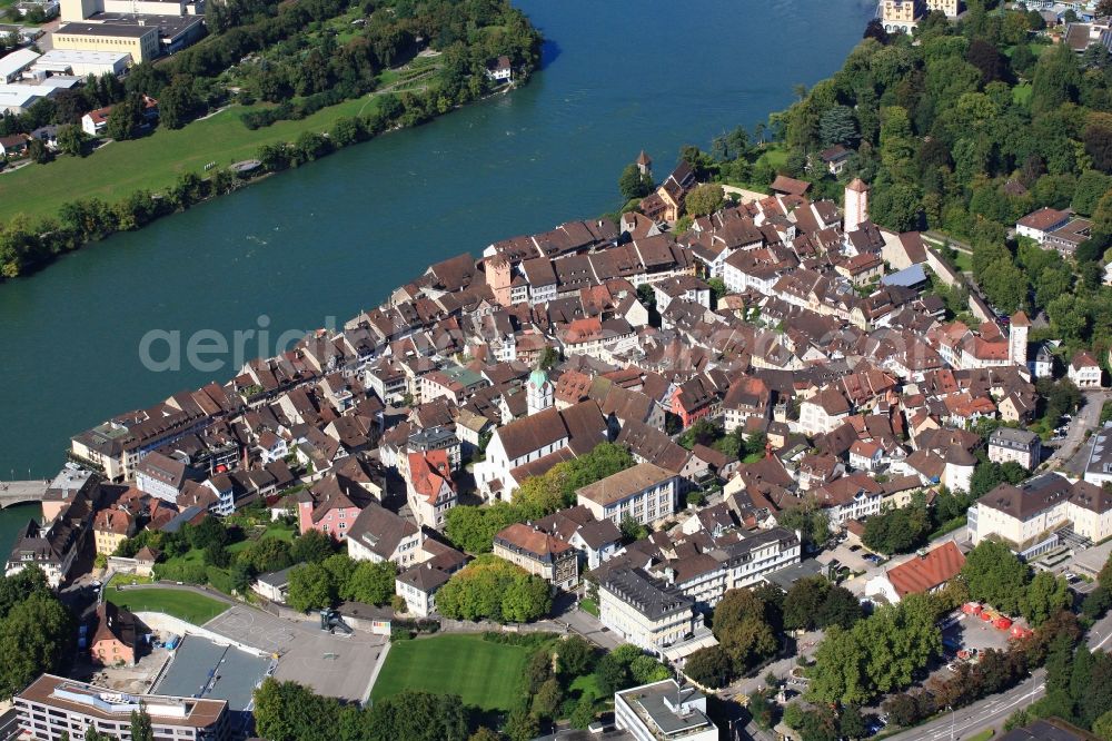 Rheinfelden from above - The historic town of Rheinfelden in Switzerland