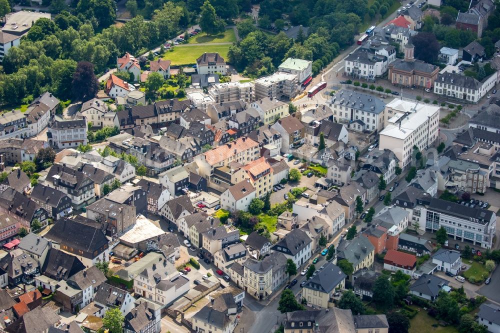 Aerial photograph Arnsberg - Old Town area and city center in Arnsberg in the state North Rhine-Westphalia