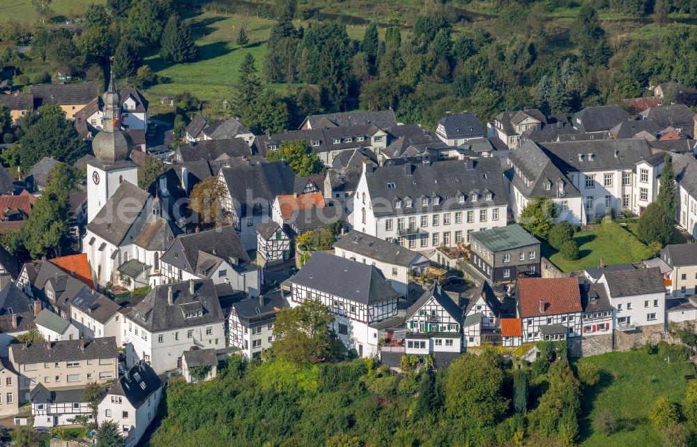 Aerial image Arnsberg - Old Town area and city center in Arnsberg in the state North Rhine-Westphalia, Germany