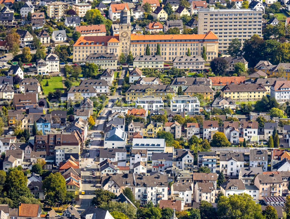 Aerial photograph Arnsberg - Old Town area and city center in Arnsberg in the state North Rhine-Westphalia, Germany