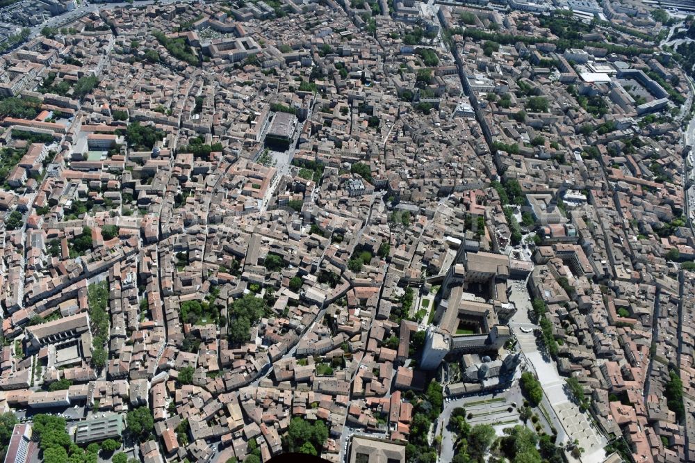 Aerial photograph Avignon - Old Town area and city center in Avignon in Provence-Alpes-Cote d'Azur, France