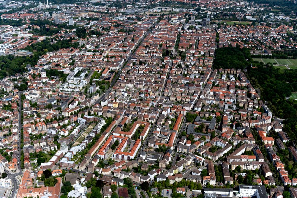 Aerial image Braunschweig - Old Town area and city center in Brunswick in the state Lower Saxony, Germany