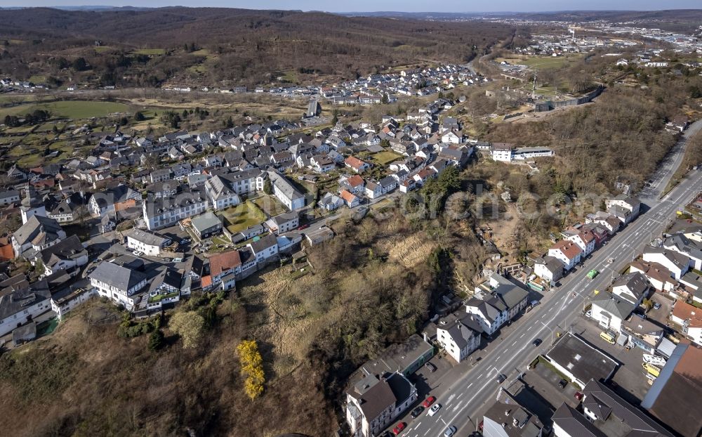 Aerial image Arnsberg - Old town area and city center along the Boemerstrasse in Arnsberg in the Sauerland in the state of North Rhine-Westphalia, Germany