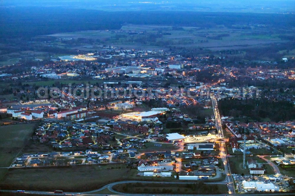 Aerial photograph Hansestadt Gardelegen - Old Town area and city center in Gardelegen in the state Saxony-Anhalt, Germany