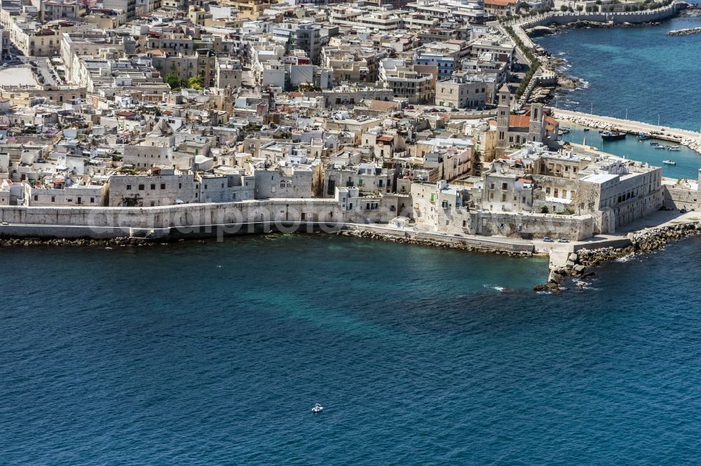 Giovinazzo from above - Old Town area and city center in Giovinazzo in Italy