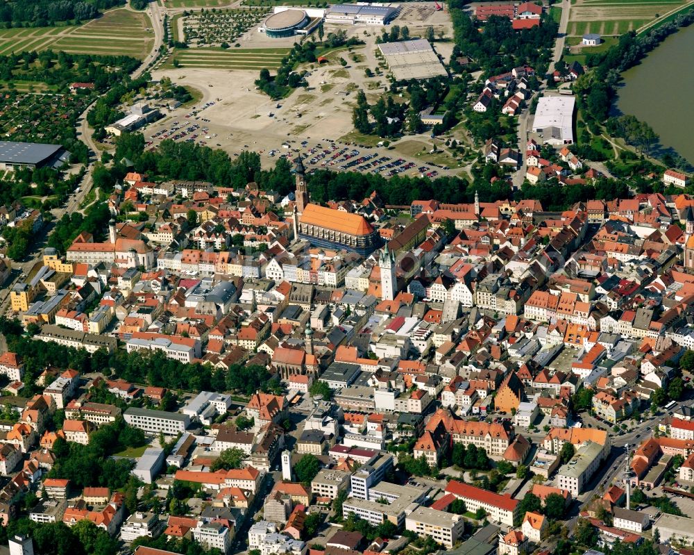 Gstütt from the bird's eye view: Old Town area and city center in Gstütt in the state Bavaria, Germany