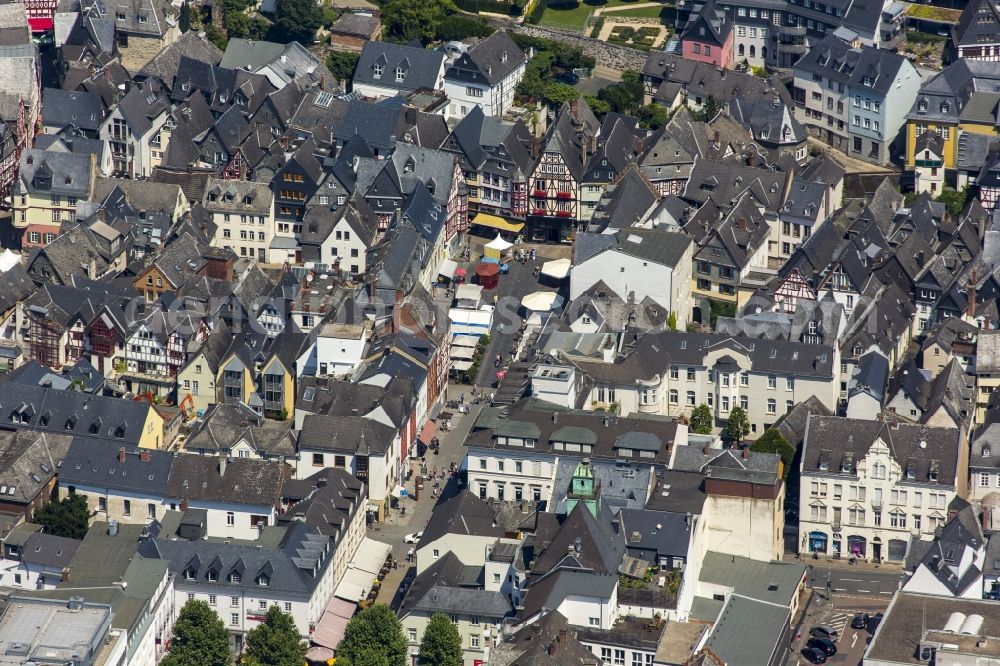 Aerial photograph Limburg an der Lahn - Old Town area and city center in Limburg an der Lahn in the state Hesse