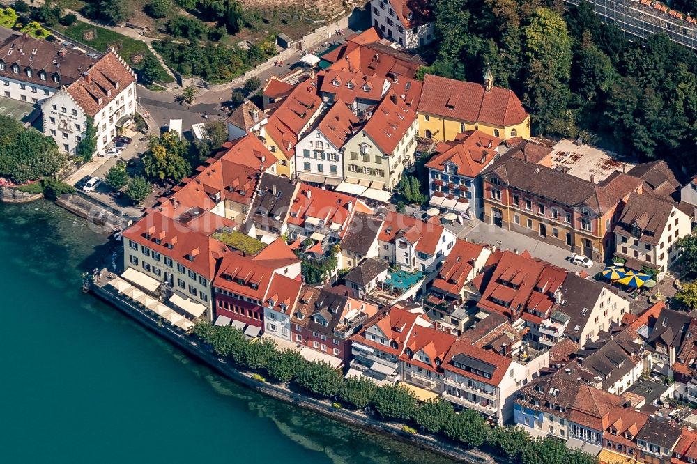 Aerial image Meersburg - Old Town area and city center in Meersburg in the state Baden-Wurttemberg, Germany