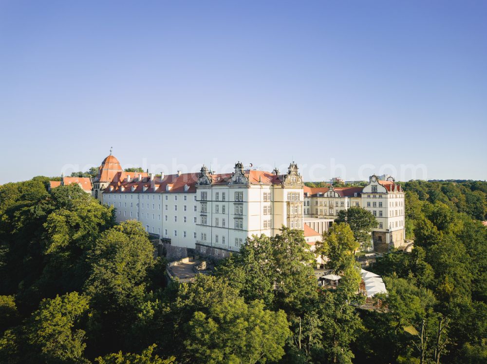 Pirna from the bird's eye view: Old Town area and city center in Pirna in the state Saxony, Germany