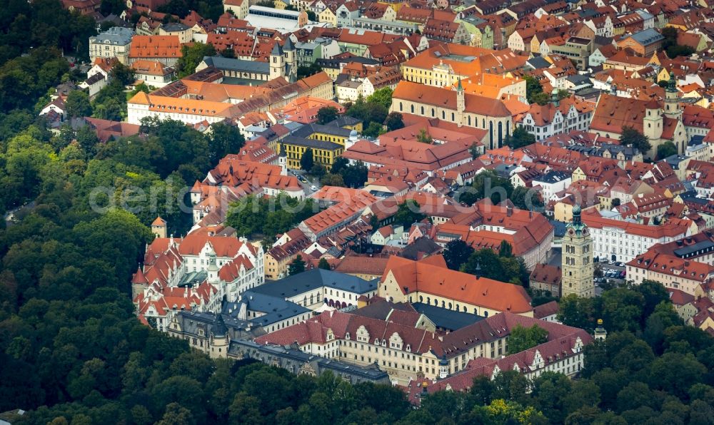 Aerial photograph Regensburg - Old Town area and city center in Regensburg in the state Bavaria