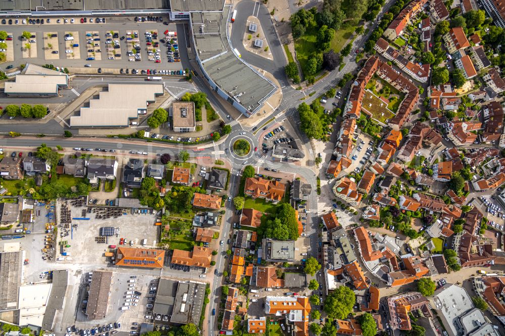 Aerial photograph Soest - Old Town area and city center in Soest in the state North Rhine-Westphalia, Germany