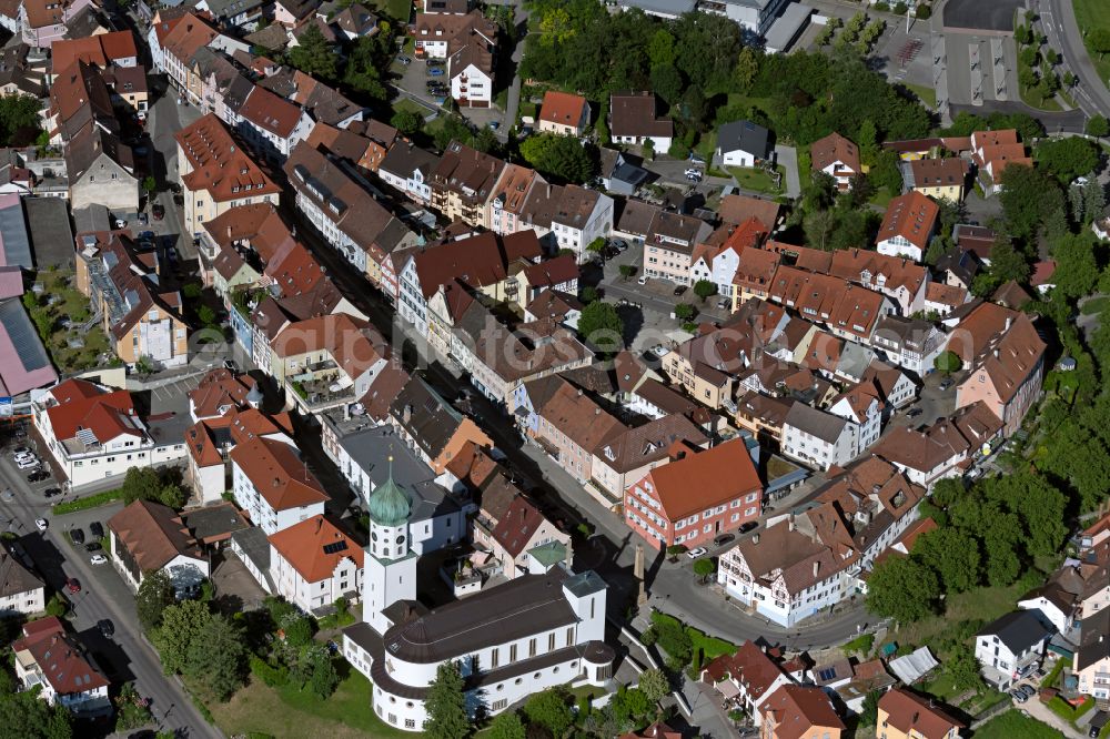 Aerial photograph Stockach - Old Town area and city center in Stockach in the state Baden-Wuerttemberg, Germany