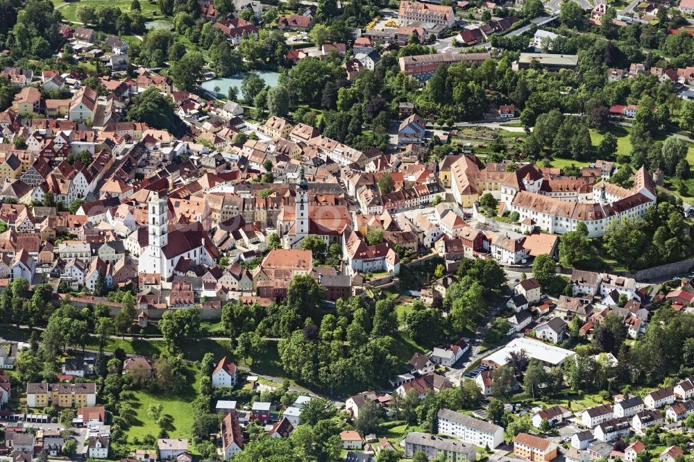 Aerial image Sulzbach-Rosenberg - Old Town area and city center in Sulzbach-Rosenberg in the state Bavaria, Germany