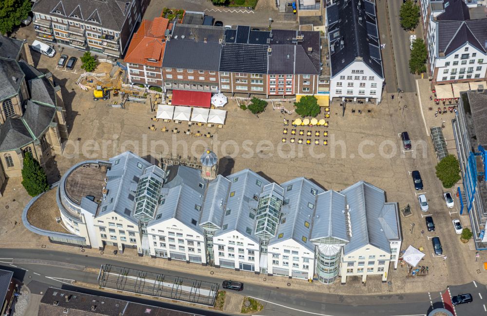 Wesel from above - Old Town area and city center in Wesel in the state North Rhine-Westphalia