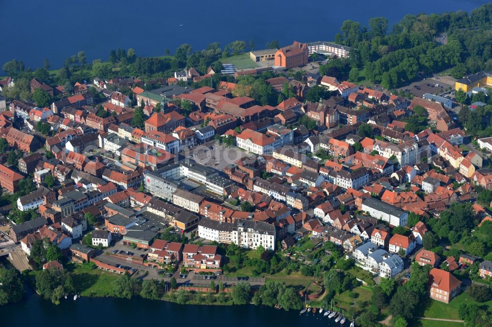 Ratzeburg from the bird's eye view: View of the historic centre of Ratzeburg in the state of Schleswig-Holstein