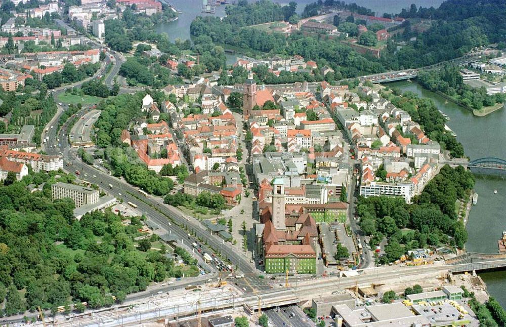 Aerial photograph Berlin - Spandau - Altstadtkern von Spandau