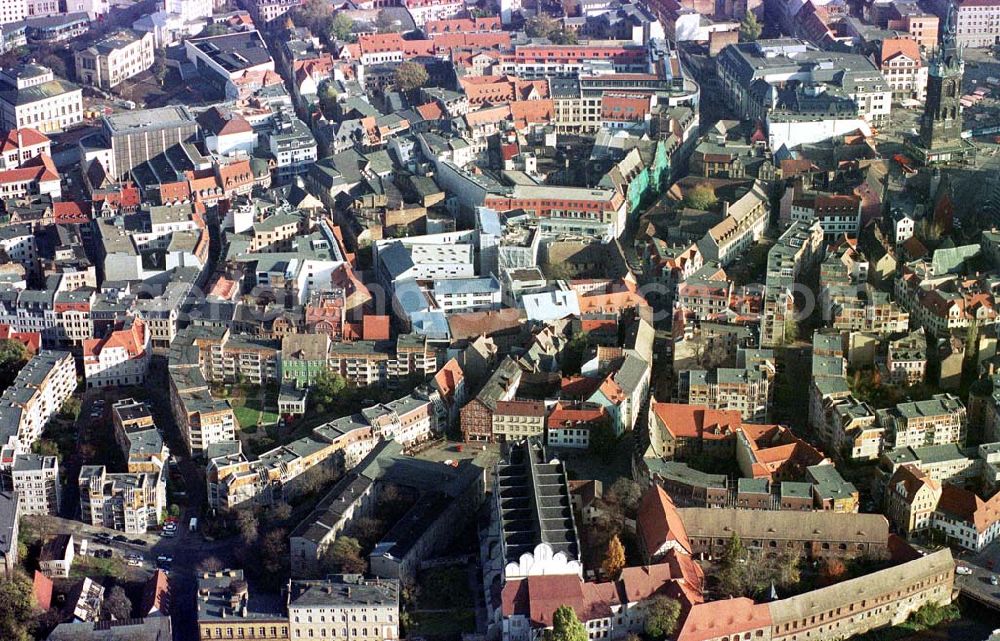 Aerial photograph Halle / Saale - Altstadtzentrum von Halle an der Saale