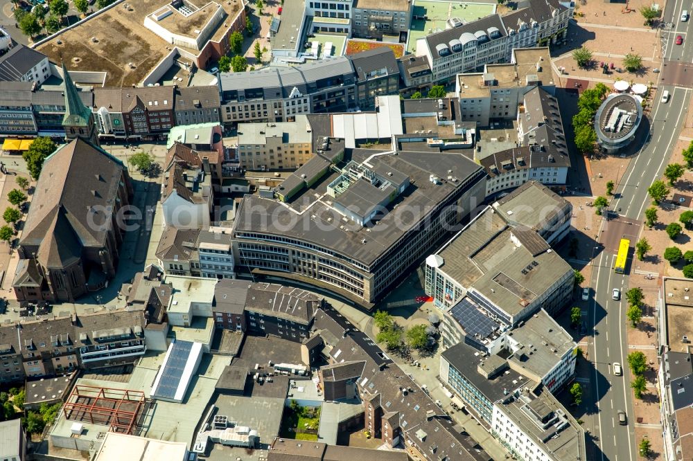 Aerial photograph Bottrop - Ensemble space Am Pferdemarkt in the inner city center in Bottrop in the state North Rhine-Westphalia