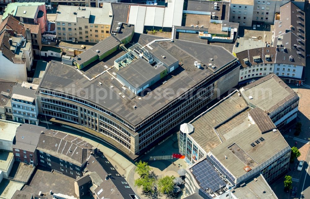 Aerial image Bottrop - Ensemble space Am Pferdemarkt in the inner city center in Bottrop in the state North Rhine-Westphalia