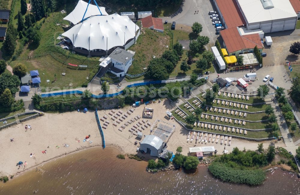 Senftenberg from the bird's eye view: Amphitheatre in Grosskoschen near Senftenberg Lake Senftenberg, in the Federal State of Brandenburg