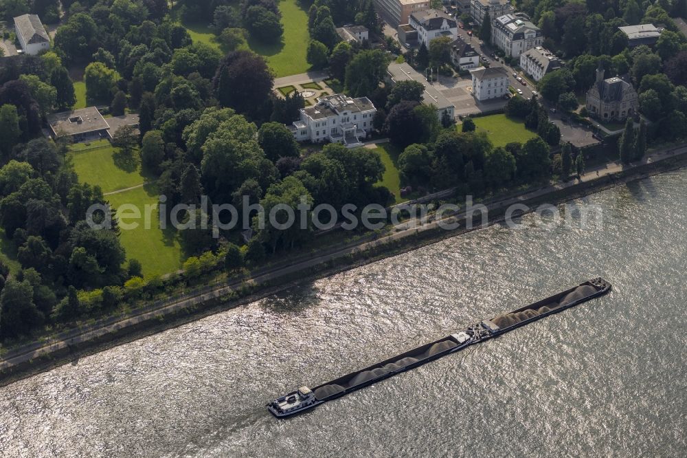 Aerial image Bonn - The Villa Hammerschmidt in the district Gronau. Since 1950 the building is the official residence of the President of the Federal Republic of Germany in Bonn