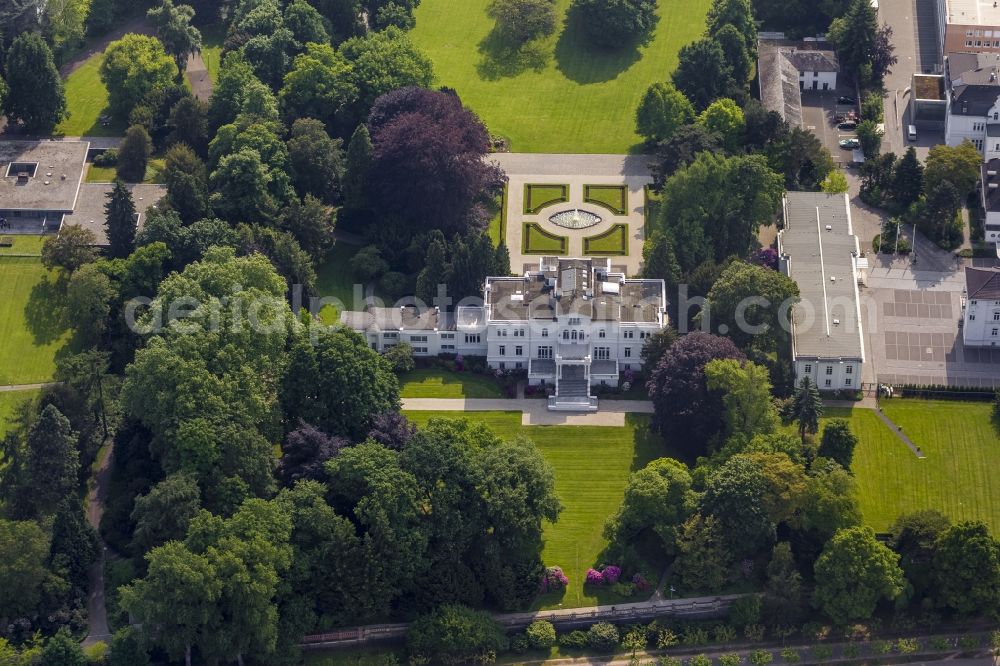 Aerial image Bonn - The Villa Hammerschmidt in the district Gronau. Since 1950 the building is the official residence of the President of the Federal Republic of Germany in Bonn