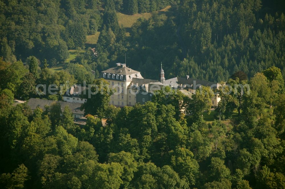 Aerial photograph Bad Laasphe - System of Wittgenstein Castle near Bad Laasphe in North Rhine-Westphalia