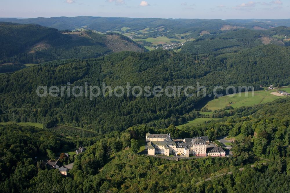 Aerial image Bad Laasphe - System of Wittgenstein Castle near Bad Laasphe in North Rhine-Westphalia