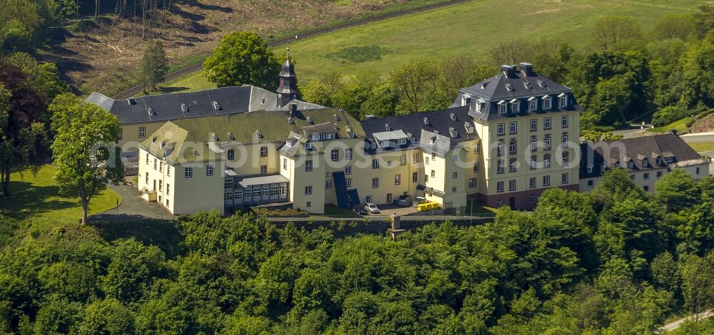 Aerial photograph Bad Laasphe - System of Wittgenstein Castle near Bad Laasphe in North Rhine-Westphalia