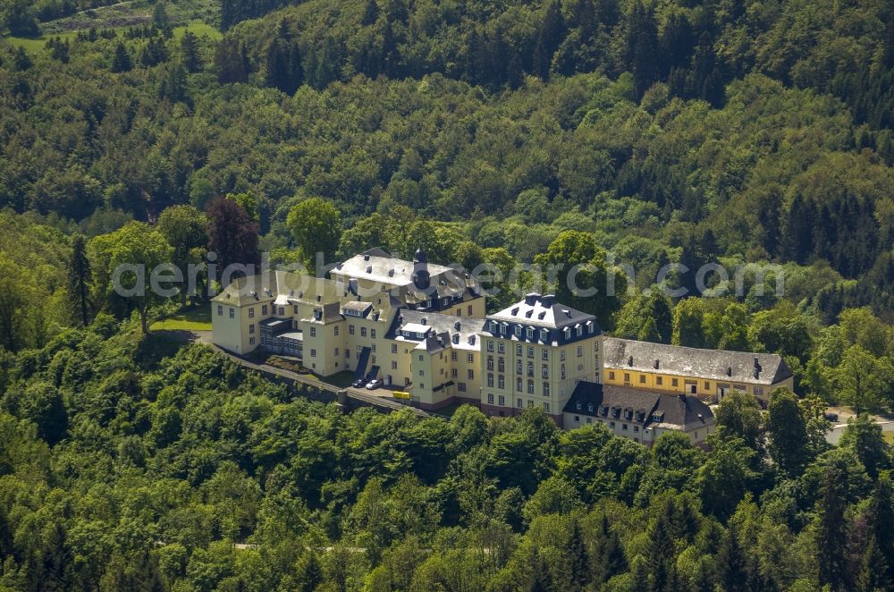 Aerial image Bad Laasphe - System of Wittgenstein Castle near Bad Laasphe in North Rhine-Westphalia