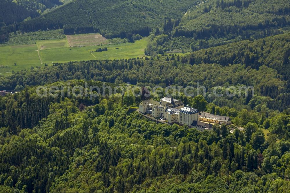 Aerial photograph Bad Laasphe - System of Wittgenstein Castle near Bad Laasphe in North Rhine-Westphalia