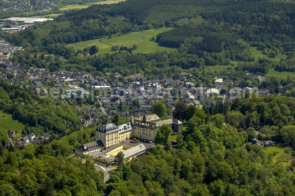 Aerial photograph Bad Laasphe - System of Wittgenstein Castle near Bad Laasphe in North Rhine-Westphalia
